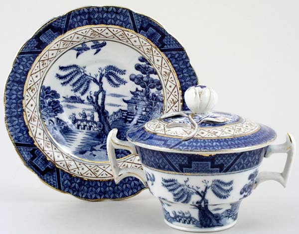 Breakfast Cup with Cover and Saucer c1930